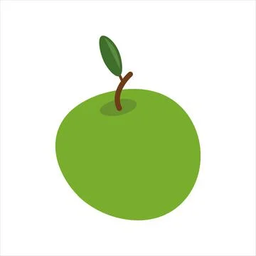 Apple fruit vector illustration flat style Illustrazione stock