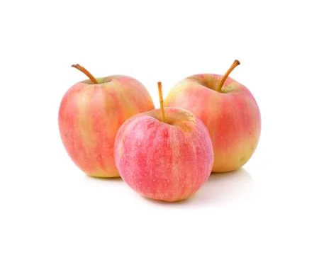Apple fruit on white background Stock Photos