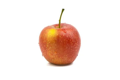 Apple fruit on white background. Selective focus 库存照片