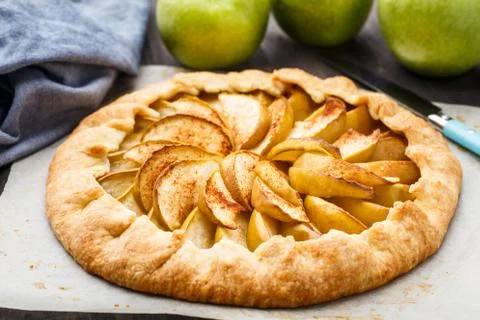 Apple galette Stock Photos