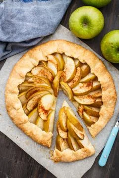 Apple galette Stock Photos