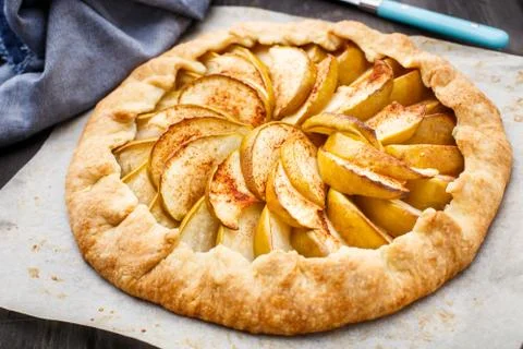 Apple galette Stock Photos