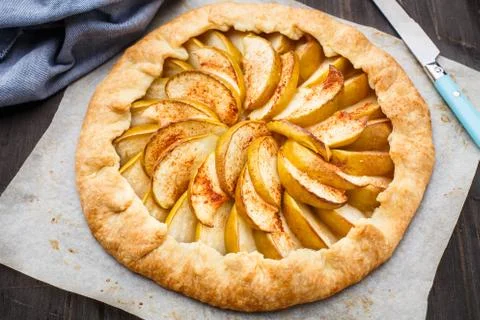 Apple galette Stock Photos