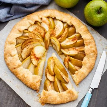 Apple galette Stock Photos