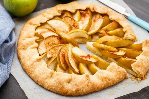 Apple galette Stock Photos