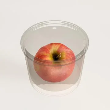 Apple in a glass jar Stock Illustration