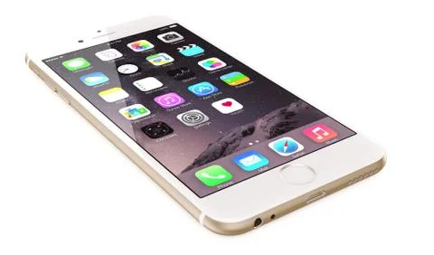 Apple gold iphone 6 Illustrazione stock