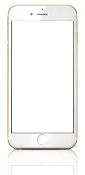 Apple gold iphone 6 스톡 일러스트