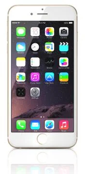 Apple gold iphone 6 Illustrazione stock
