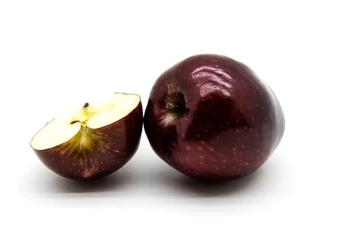 Apple with a half Stock Photos