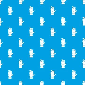 Apple in hand pattern seamless blue イラスト素材