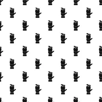 Apple in hand pattern vector Stockillustratie