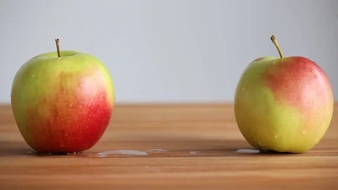 Apple hole Stock Footage 74657642