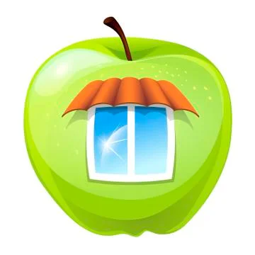 Apple hut Stock Illustration