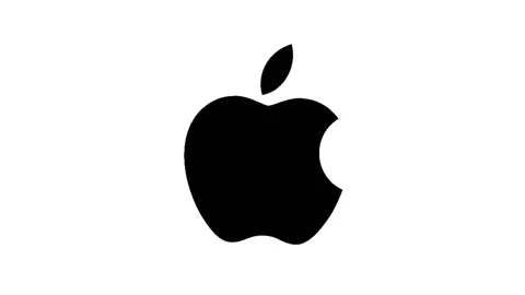 Apple icon animated background, apple logo background Video stock 241745020