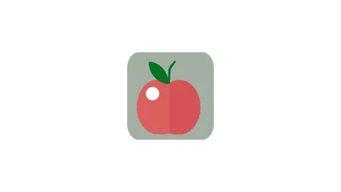 Apple icon animation for video motion graphics Stock Footage 149934539