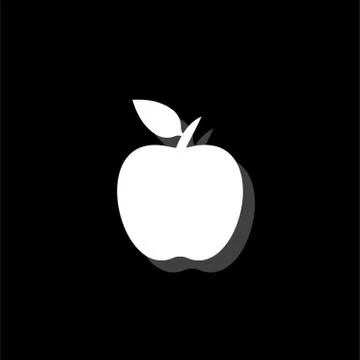 Apple icon flat Stock Illustration