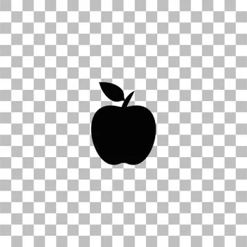 Apple icon flat Stock Illustration