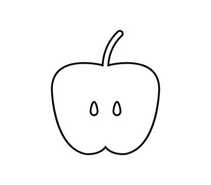 Apple icon illustrated in vector on white background apple icon illustrate... Stock Photos