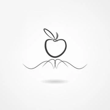 Apple icon Stock Illustration