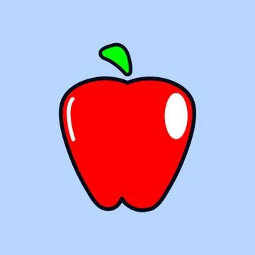 Apple icon. Stock Illustration