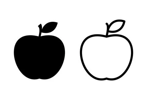 Apple icon set. Apple vector icon. apple symbols for your web design Stock Illustration