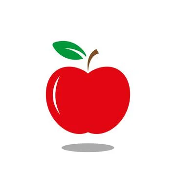 Apple Icon Single Stock Illustration