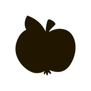 Apple icon in trendy flat style isolated. EPS 10. Stock Illustration