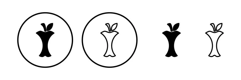 Apple icon vector. apple symbol Stock Illustration