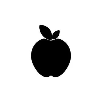 Apple icon vector. apple symbol Stock Illustration