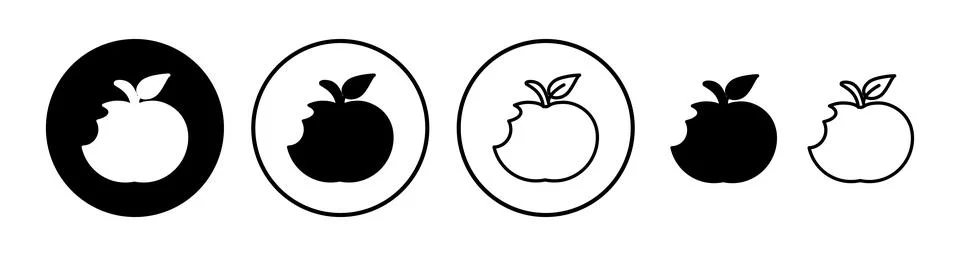 Apple icon vector. apple symbol Stock Illustration