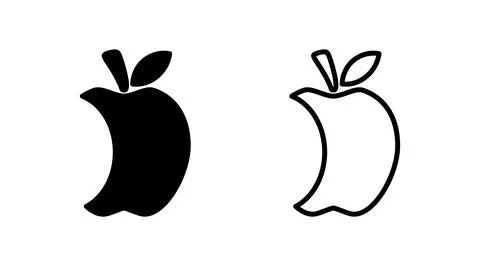 Apple icon vector. apple symbol Stock Illustration
