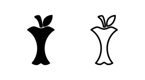 Apple icon vector. apple symbol Stock Illustration