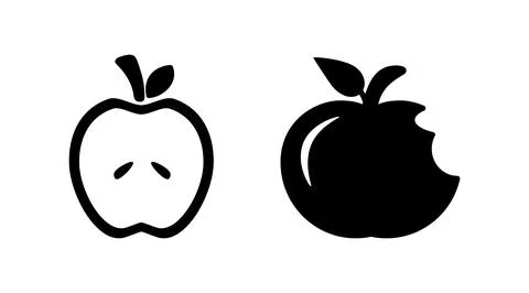 Apple icon vector. apple symbol Stock Illustration