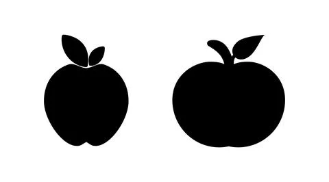 Apple icon vector. apple symbol Stock Illustration