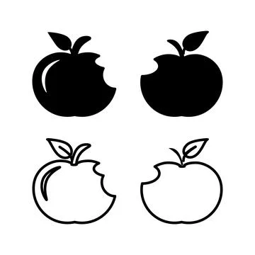 Apple icon vector. apple symbol Stock Illustration