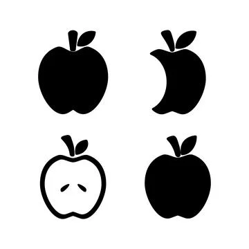 Apple icon vector. apple symbol Stock Illustration
