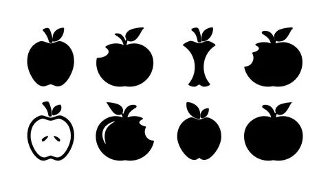 Apple icon vector. apple symbol Stock Illustration