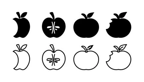 Apple icon vector. apple symbol Stock Illustration