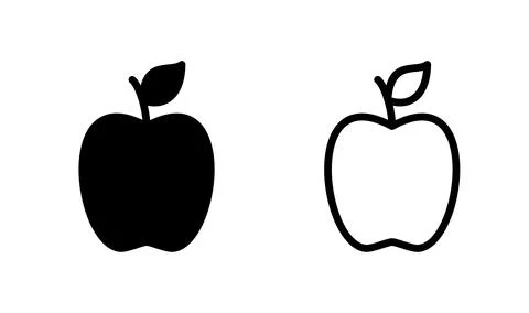 Apple icon vector. apple symbol Stock Illustration