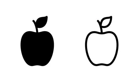 Apple icon vector. apple symbol Stock Illustration