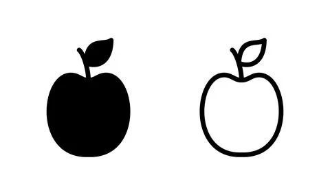 Apple icon vector. apple symbol Stock Illustration