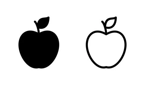 Apple icon vector. apple symbol Stock Illustration
