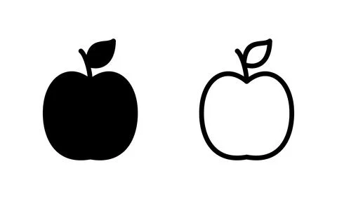 Apple icon vector. apple symbol Stock Illustration