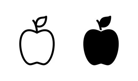 Apple icon vector. apple symbol Stock Illustration