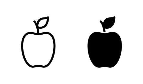 Apple icon vector. apple symbol Stock Illustration