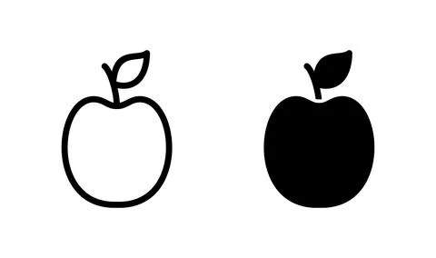 Apple icon vector. apple symbol Stock Illustration