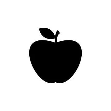 Apple icon vector. Apple vector icon. apple symbols for your web design. Stock Illustration