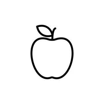 Apple icon vector. Apple vector icon. apple symbols for your web design. Stock Illustration