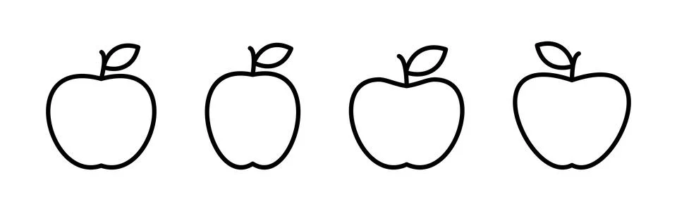 Apple icon vector. Apple vector icon. apple symbols for your web design. Illustrazione stock